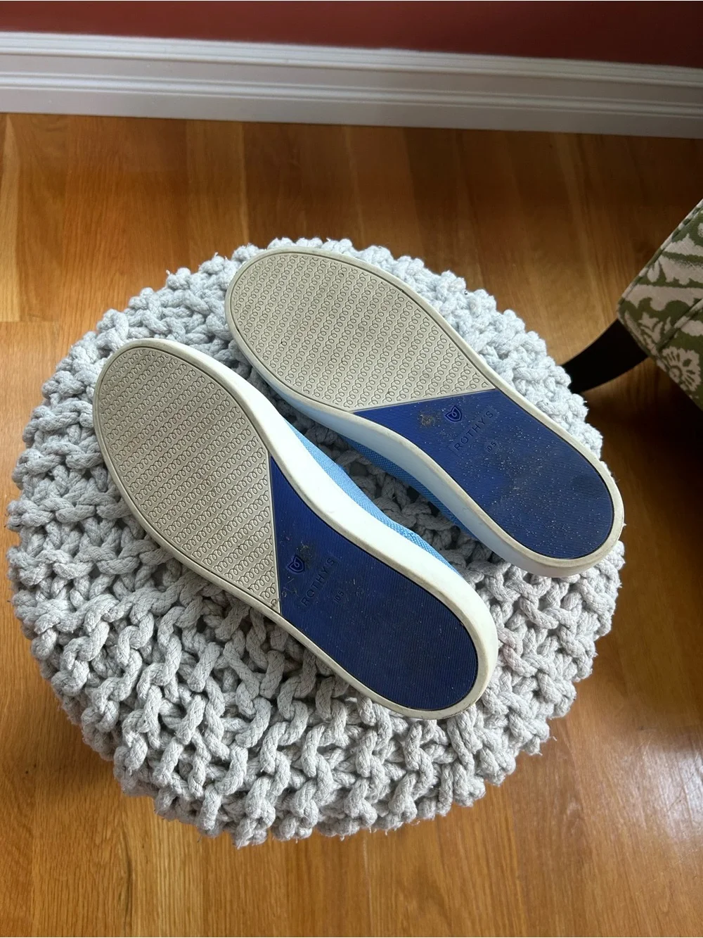 Rothy’s Slip on sneakers in color Boardwalk. Size 10.5